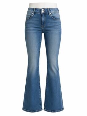 We The Free - Free People Double Button High Rise Flare Bootcut Jeans - Size 30